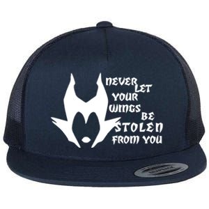 Never Let Your Wings Be Stolen Flat Bill Trucker Hat