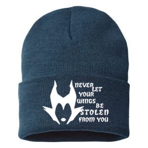 Never Let Your Wings Be Stolen Sustainable Knit Beanie