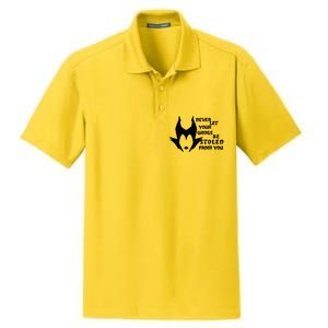 Never Let Your Wings Be Stolen Dry Zone Grid Polo