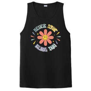 Never Stop Being You Flower PosiCharge Competitor Tank