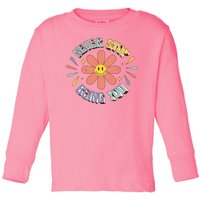 Never Stop Being You Flower Toddler Long Sleeve Shirt