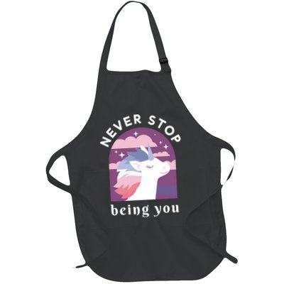 Never Stop Being You Unicorn Apron