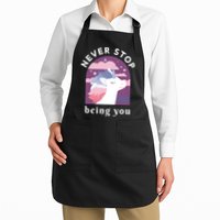 Never Stop Being You Unicorn Apron