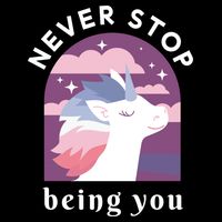 Never Stop Being You Unicorn Apron