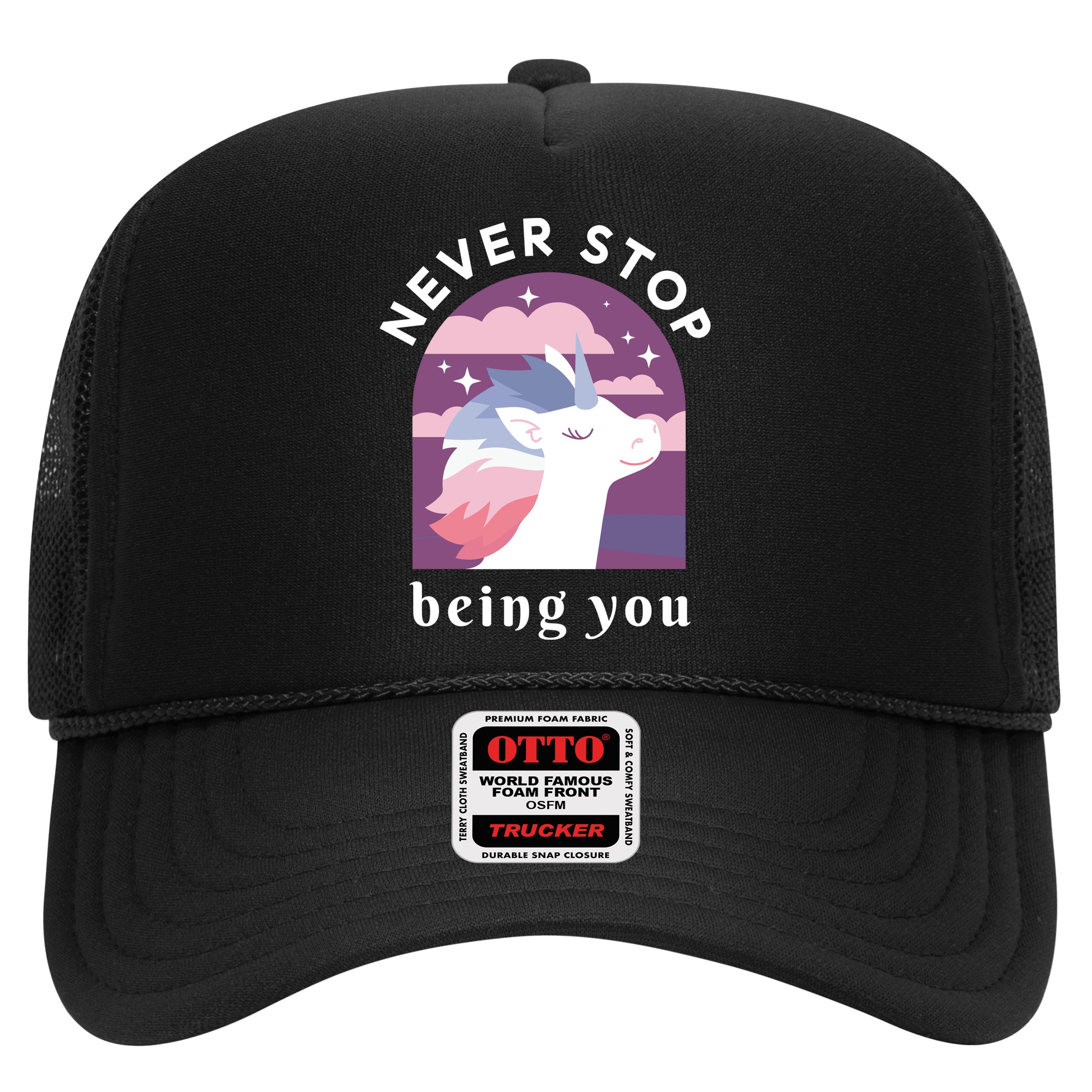 Never Stop Being You Unicorn Hat