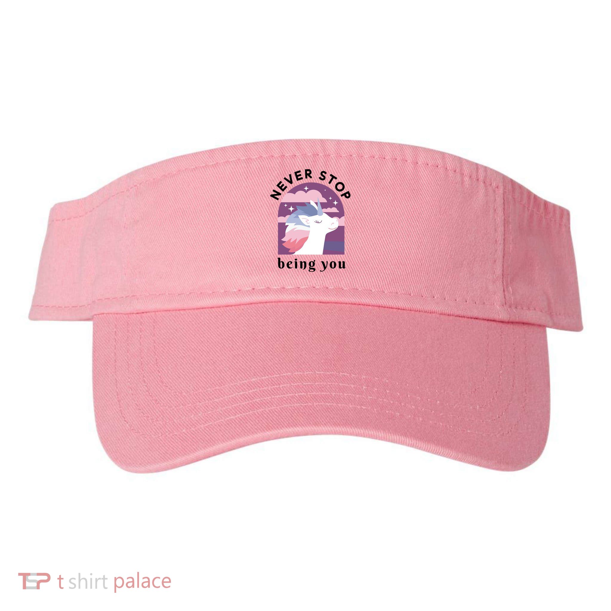 Never Stop Being You Unicorn Visor