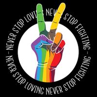 Never Stop Loving And Fighting Pride Sustainable Bucket Hat