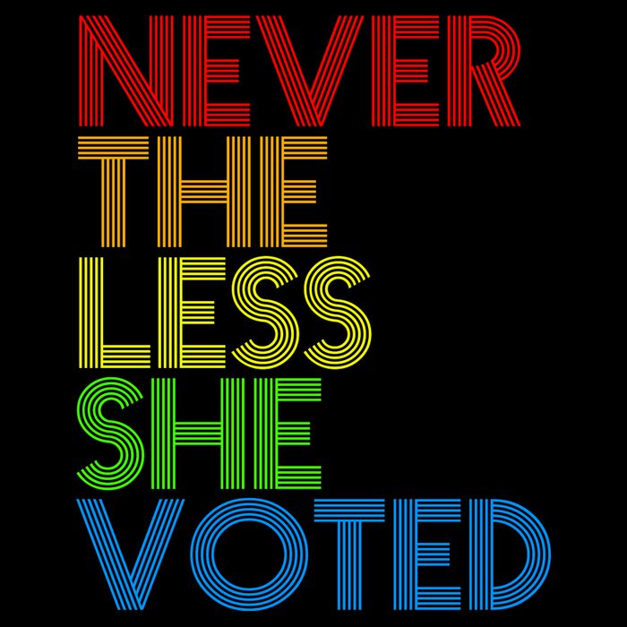 Never The Less She Voted 7-Panel Snapback Hat