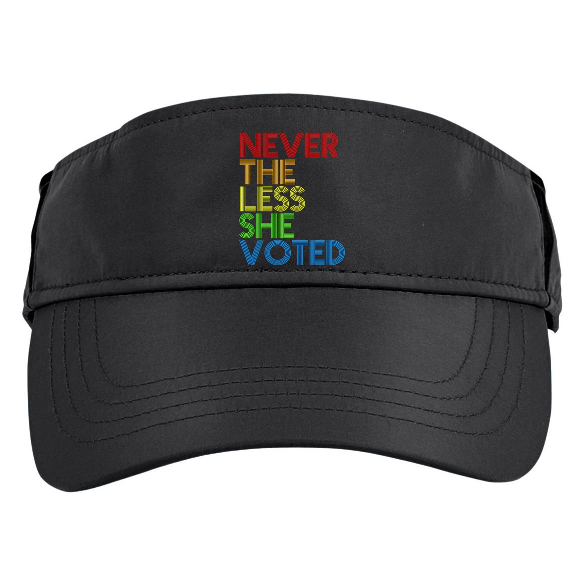 Never The Less She Voted Adult Drive Performance Visor