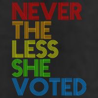 Never The Less She Voted Golf Towel
