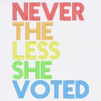 Never The Less She Voted Garment-Dyed Sweatshirt