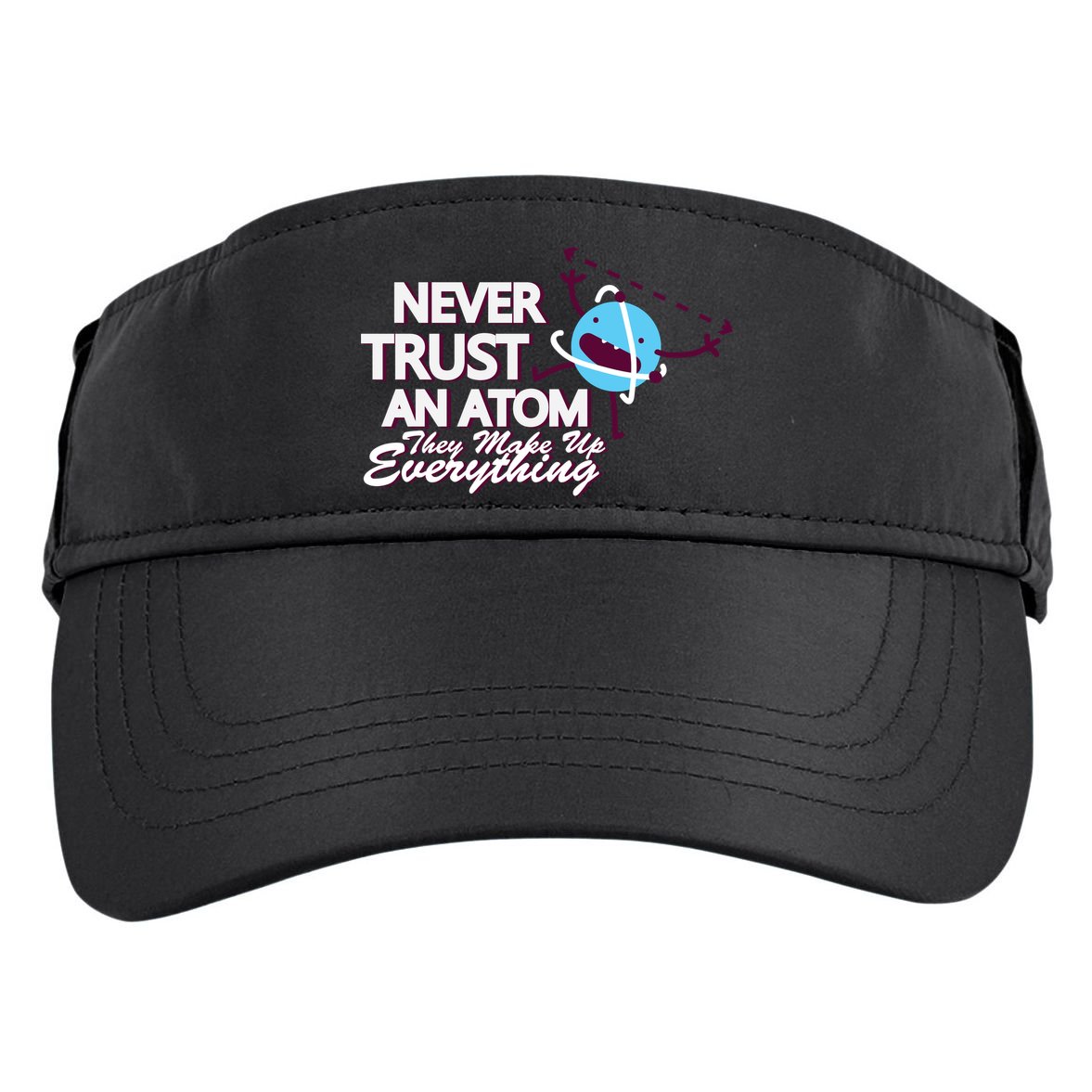 Never Trust An Atom Adult Drive Performance Visor