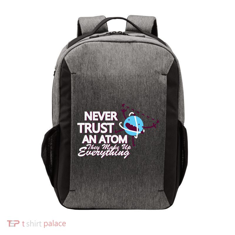 Never Trust An Atom Vector Backpack