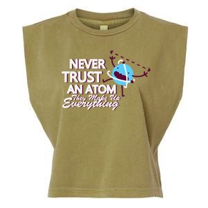 Never Trust An Atom Garment-Dyed Women's Muscle Tee