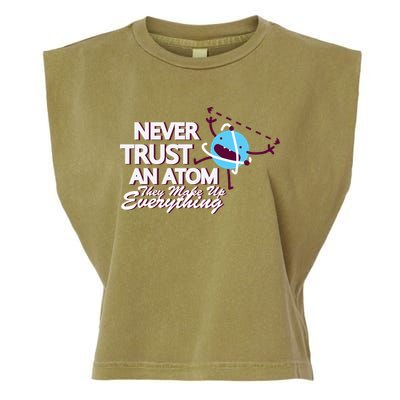 Never Trust An Atom Garment-Dyed Women's Muscle Tee
