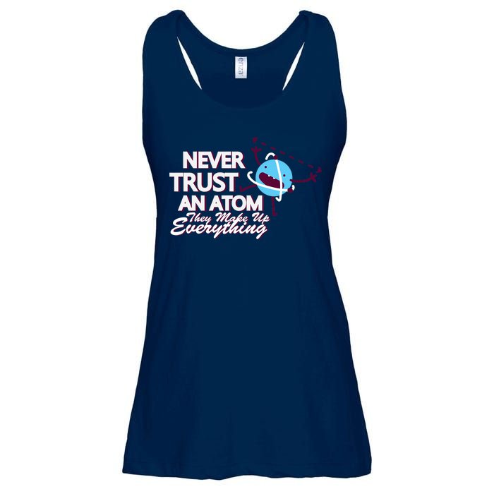 Never Trust An Atom Ladies Essential Flowy Tank