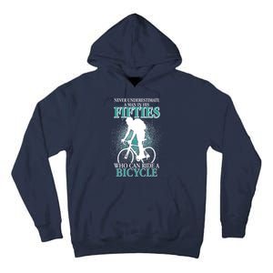 Never Underestimate A Man In His Fifties Who Can Ride A Bicycle Tall Hoodie