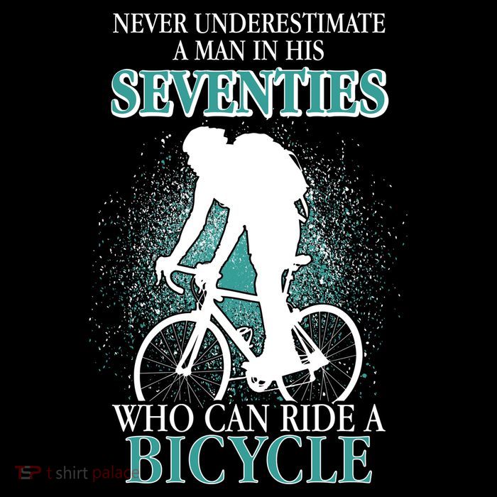Never Underestimate A Man In His Seventies Who Can Ride A Bicycle Doggie Tank