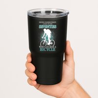 Never Underestimate A Man In His Seventies Who Can Ride A Bicycle Tumbler