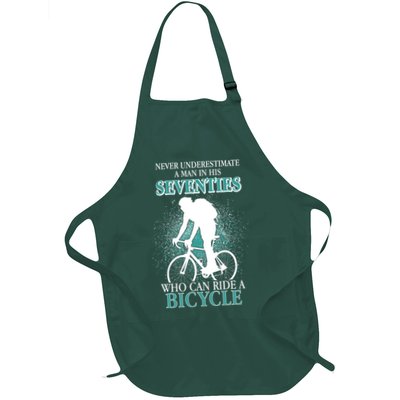Never Underestimate A Man In His Seventies Who Can Ride A Bicycle Apron