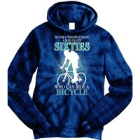 Never Underestimate A Man In His Sixties Who Can Ride A Bicycle Tie Dye Hoodie