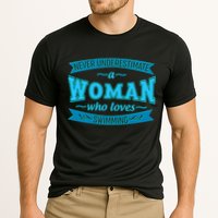 Never Underestimate A Woman Who Loves Swimming Cooling Performance Crew T-Shirt