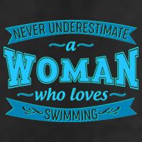 Never Underestimate A Woman Who Loves Swimming 11oz C Handle Ceramic Mug