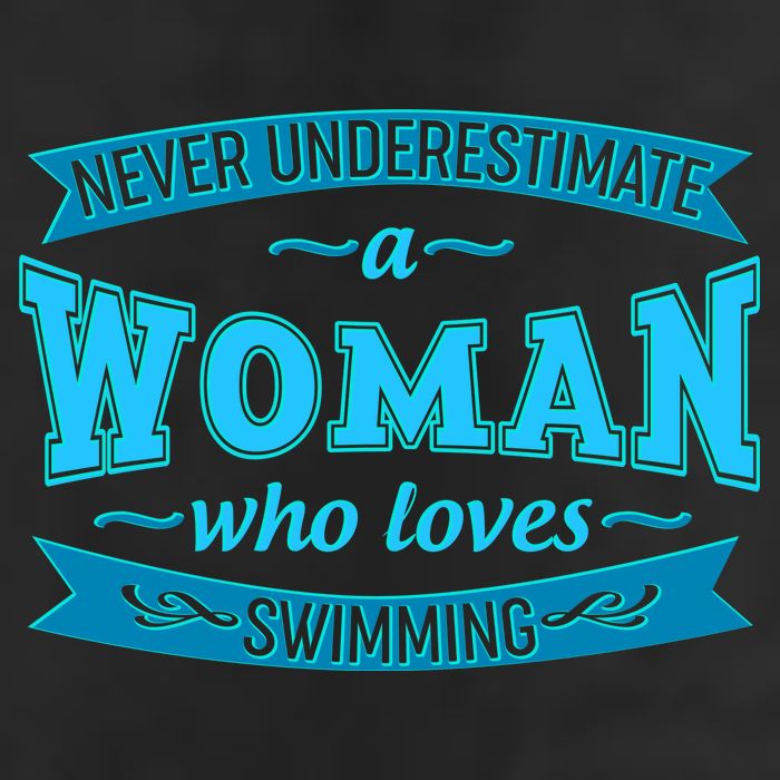 Never Underestimate A Woman Who Loves Swimming 11oz C Handle Ceramic Mug