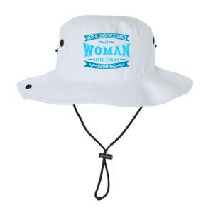 Never Underestimate A Woman Who Loves Swimming Legacy Cool Fit Booney Bucket Hat