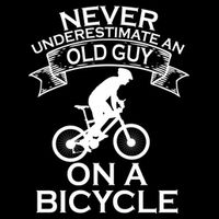 Never Underestimate An Old Guy On A Bike 16 in Basic Backpack