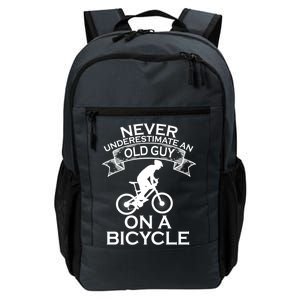 Never Underestimate An Old Guy On A Bike Daily Commute Backpack