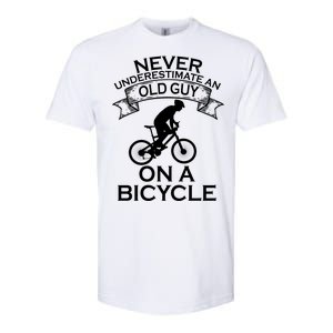 Never Underestimate An Old Guy On A Bike Softstyle CVC T-Shirt