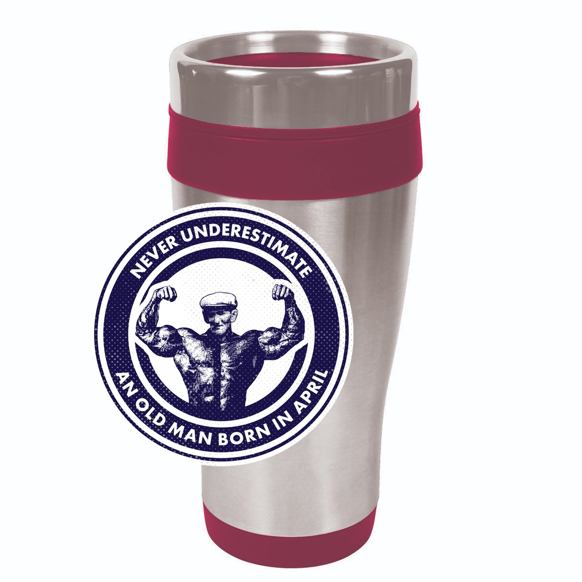 Never Underestimate An Old Man Born In April 15oz Campfire Ceramic Mug