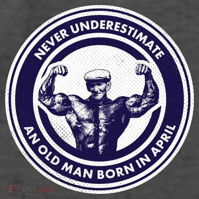 Never Underestimate An Old Man Born In April Vector Backpack