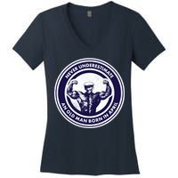 Never Underestimate An Old Man Born In April Women's V-Neck T-Shirt