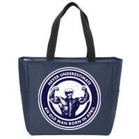Never Underestimate An Old Man Born In April Zip Tote Bag
