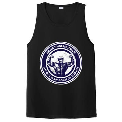 Never Underestimate An Old Man Born In August PosiCharge Competitor Tank