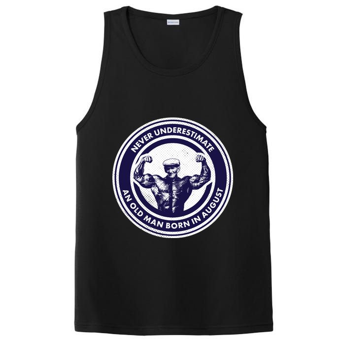 Never Underestimate An Old Man Born In August PosiCharge Competitor Tank