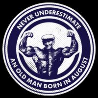 Never Underestimate An Old Man Born In August PosiCharge Competitor Tank