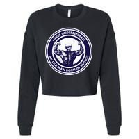 Never Underestimate An Old Man Born In August Cropped Pullover Crew