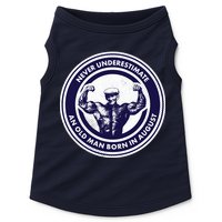 Never Underestimate An Old Man Born In August Doggie Tank