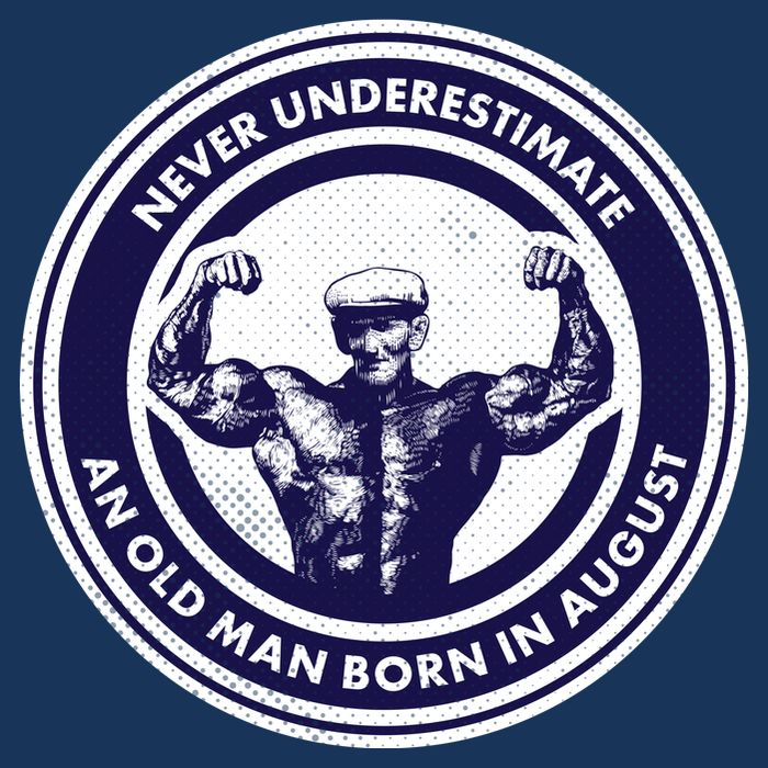 Never Underestimate An Old Man Born In August Apron