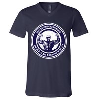 Never Underestimate An Old Man Born In August V-Neck T-Shirt