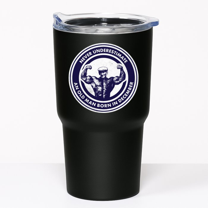 Never Underestimate An Old Man Born In December Tumbler