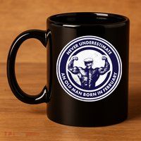 Never Underestimate An Old Man Born In February  11oz C Handle Ceramic Mug