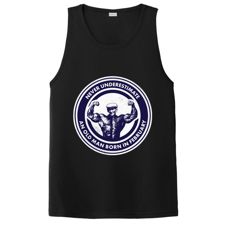 Never Underestimate An Old Man Born In February  PosiCharge Competitor Tank