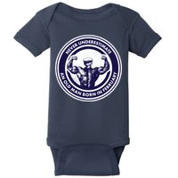 Never Underestimate An Old Man Born In February  Baby Bodysuit
