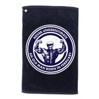 Never Underestimate An Old Man Born In February  Golf Towel