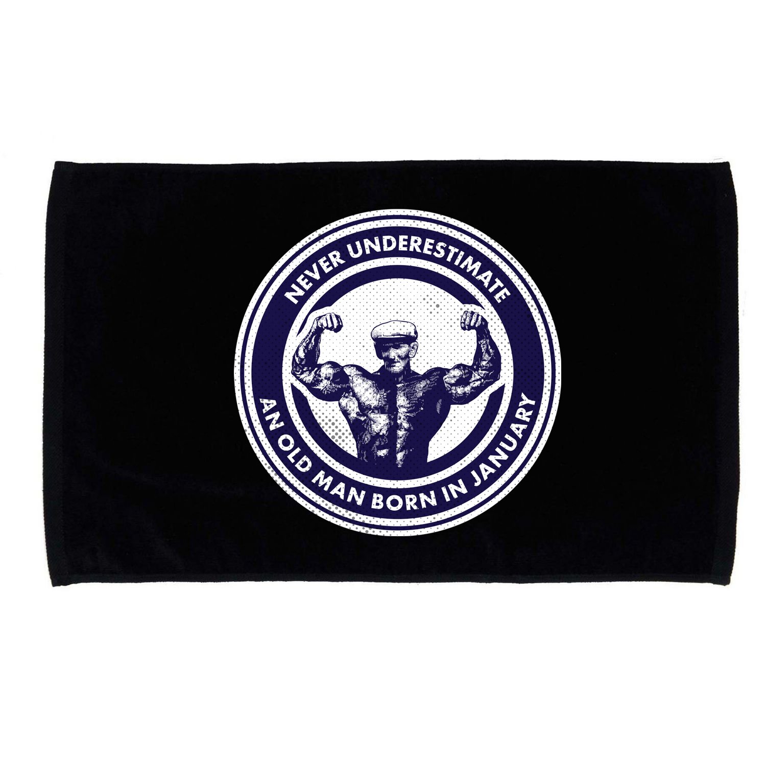 Never Underestimate An Old Man Born In January Microfiber Hand Towel