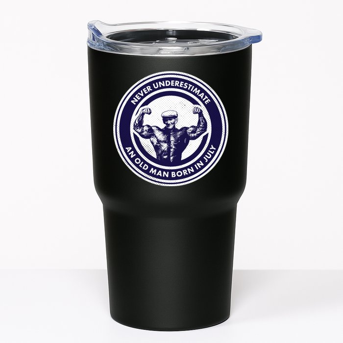 Never Underestimate An Old Man Born In July Tumbler